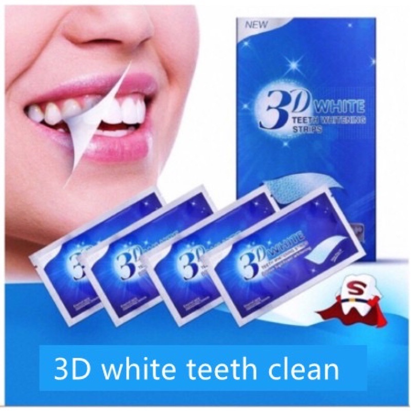 แผ่นฟอกฟันขาว 3D ของแท้ 100% พร้อมส่ง