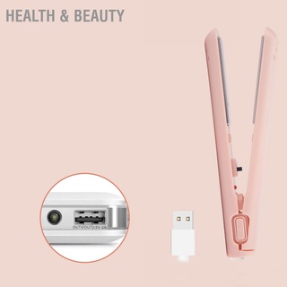 Health &amp; Beauty เครื่องหนีบผมตรง เซรามิค ไร้สาย ขนาดเล็ก 2 In 1 Usb