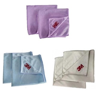 3M Microfiber (6ผืน) ผ้าไมโครไฟเบอร์ 36 x 36 ซม. สำหรับทำความสะอาดทั่วไป