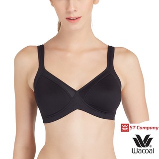 Wacoal Motion Wear บรา ออกกำลังกาย สีดำ (BL) รุ่น WR1482 WR1483 ชุดชั้นใน วาโก้ Exercise Sport Bra บราออกกำลังกาย