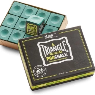 TRIANGLE CHALK PRO ชอล์คฝนหัวคิวสีเขียวเข้มและอ่อนราคาต่อ 1 ก้อน