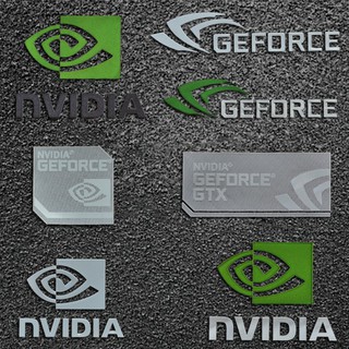 [Super fine metal sticker] NVIDIA metal sticker GeForce logo mobile phone sticker laptop metal sticker