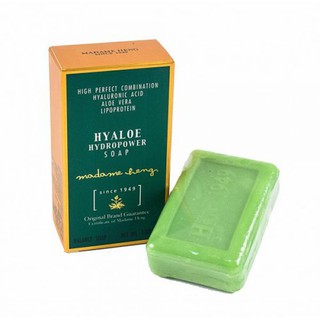 Madame Heng HYALOE HYDROPOWER SOAP สบู่ไฮยาลูโร พาวเดอร์ มาดามเฮง 250 กรัม + ถุงผ้า + Shopping Bag