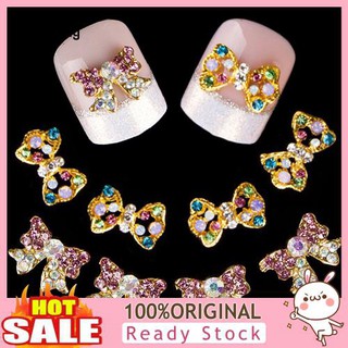 wangxu สติ๊กเกอร์ตกแต่งเล็บ 3 d rhinestone diy 10 ชิ้น