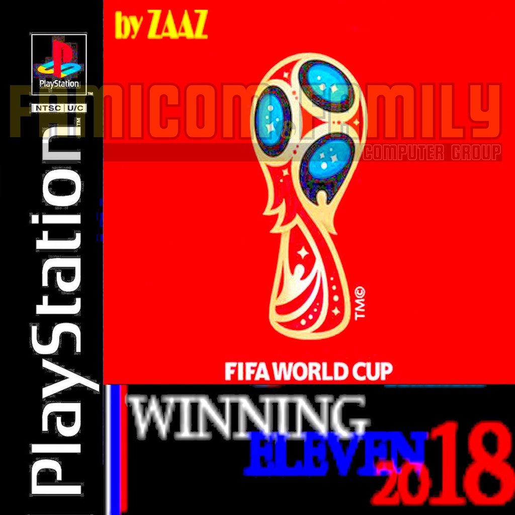 เกม Play 1 Winning Eleven 2018 FIFA WORLD CUP (สำหรับเล่นบนเครื่อง PlayStation PS1 และ PS2 จำนวน 1 แผ่นไรท์)