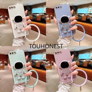 เคส For iPhone 6S Plus เคส iPhone 7 Plus เคส iPhone 8 Plus เคส iPhone 12 Mini Case iPhone XR Case iPhone X Case iPhone XS Case iPhone SE 2020 Case iPhone 6 Plus Silicone Protective 3D New Astronautstand With Ring Phone Case โทรศัพท์มือถือซิลิโคน