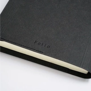 Folio: Book Cover (Black) ปกห่อหนังสือ ปกห่อนิยาย ผลิตจากจากกระดาษซักได้
