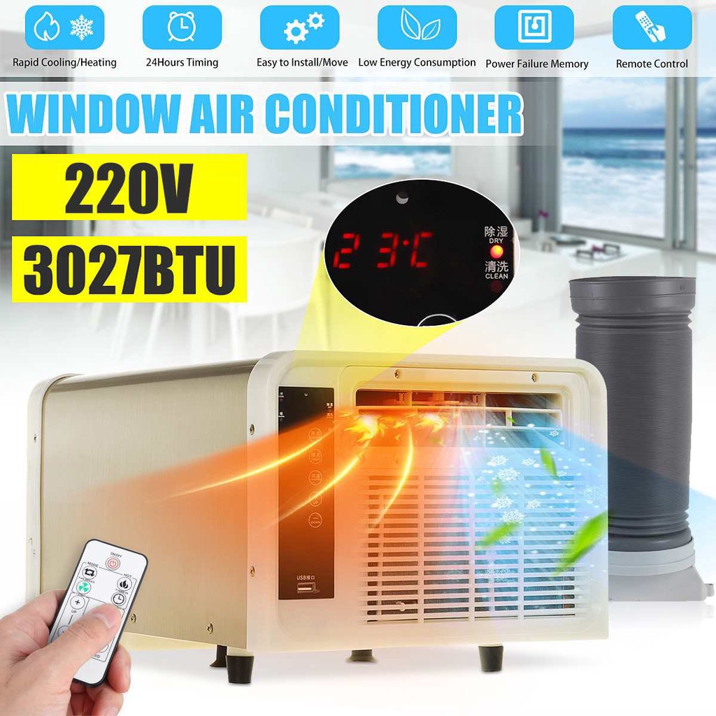 ️220V HeatingampCooling Air Conditioners Portable Window Air ...