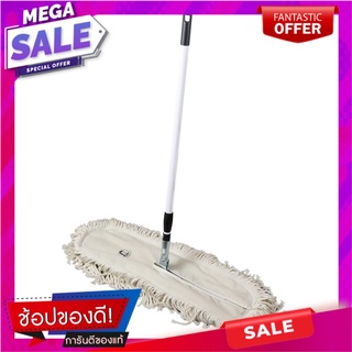 ไม้ม็อบไมโครไฟเบอร์ดันฝุ่น BE WISH 24 นิ้ว สีขาว ไม้ม็อบและอุปกรณ์ MICROFIBER DUST MOP BE WISH 24IN WHITE อุปกรณ์ทำความส