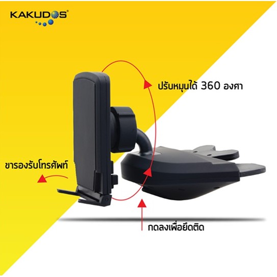 ลดราคา ที่วางโทรศัพท์แบบเสียบช่องซีดี แบบแม่เหล็ก KAKUDOS รุ่น K-087 #ค้นหาเพิ่มเติม ปลั๊กแปลง กล่องใส่ฮาร์ดดิสก์ VGA Support GLINK Display Port