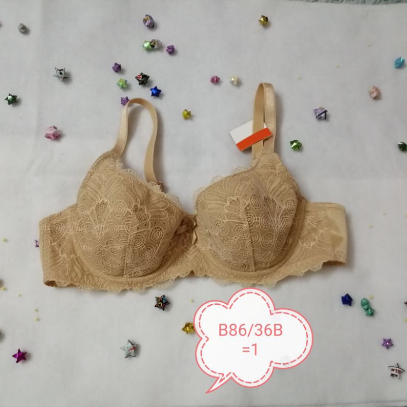 เสื้อชั้นในเวียนนาB80/36Bสีครีมเข้ม