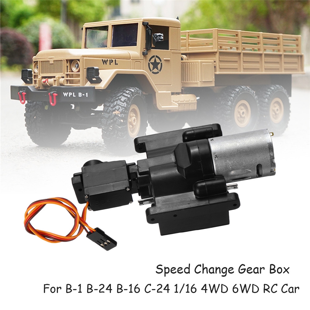 ❤ New WPL Speed Change Gear Box สำหรับ WPL B 1 B 24 B 16 C 24 1 / 16 4 WD 6wd RC Car