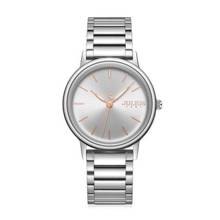 JULIUS WATCH JA1262 A สีเงิน (SILVER) นาฬิกาข้อมือผู้หญิง แบรนด์เกาหลี แฟชั่นฮิตของแท้ สายสแตนเลส