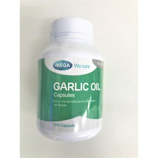 Mega Garlic oil  สารสกัดจากกระเทียม บรรจุ 100 แคปซูล