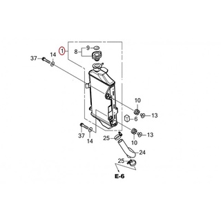 หม้อน้ำเดิมแท้ honda CRF300L/Rally 19010-K1T-T01