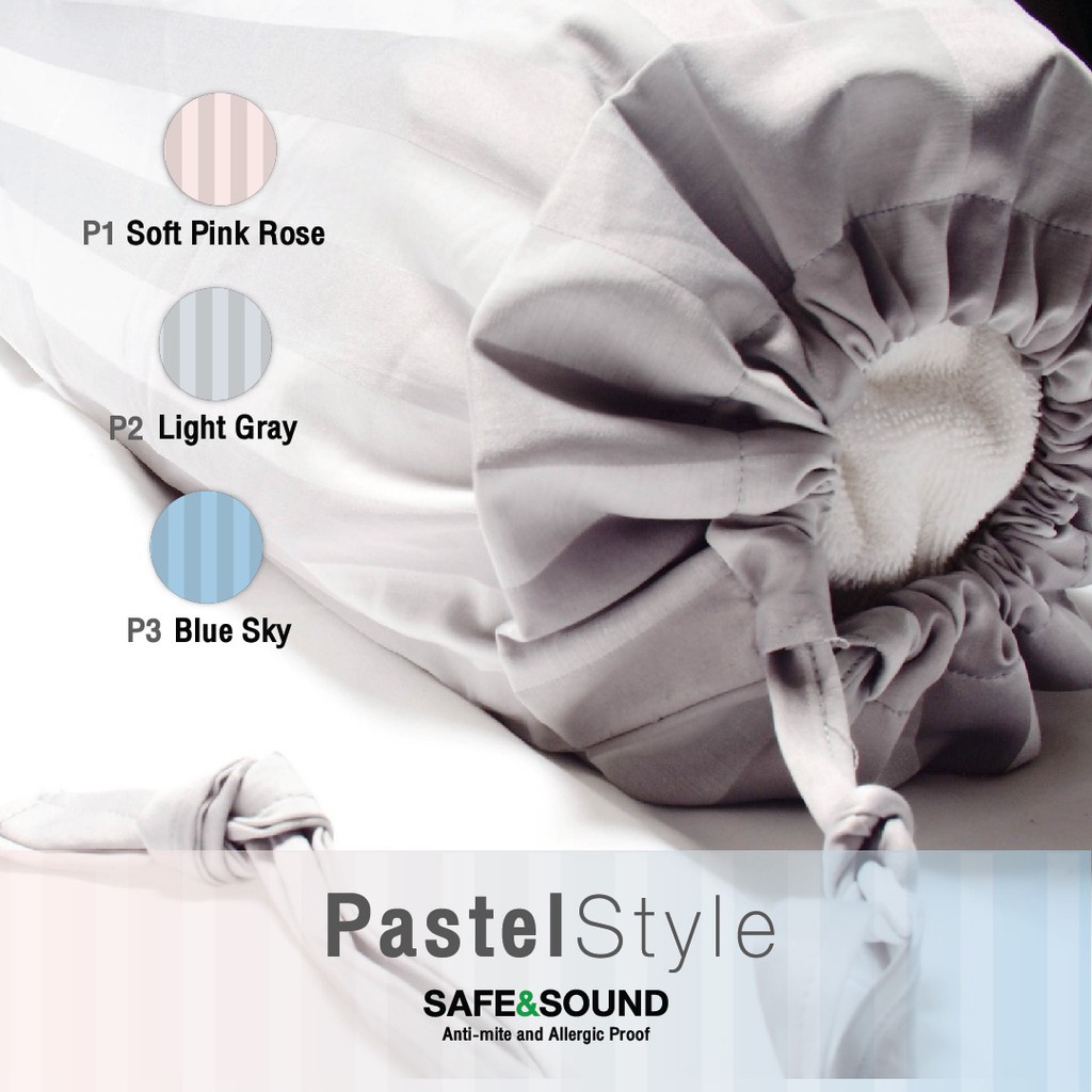 ปลอกหมอนข้าง 550เส้นด้ายทอแน่นกันไรฝุ่น SAFE&SOUND รูปที่ 4
