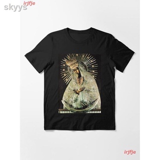 №✎2022 Black Madonna Our Lady Of Gate Dawn Essential T-Shirt เสื้อยืด ดพิมพ์ลาย ดผ้าเด้ง คอกลม cotton แฟชั่น discount U