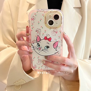 เคสโทรศัพท์มือถือ ลายแมว สีชมพู สร้างสรรค์ สําหรับ Apple Iphone 11 13 12promax 7