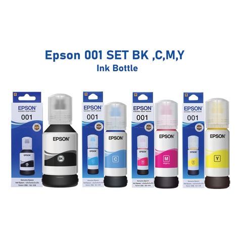 EPSON หมึก 001 แท้ 100% รุ่น For Epson  L1450/L4150/L416/L6160/L6170/L6190/L6260/L6270/L6290 หมึกเติมอิงค์เจ็ท