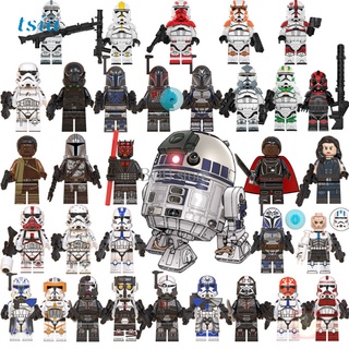 ของเล่นตัวต่อเลโก้ Star Wars Dune Moff Gideon Flame Trooper Greef Carga Death Trooper Mandalorian ขนาดเล็ก G7