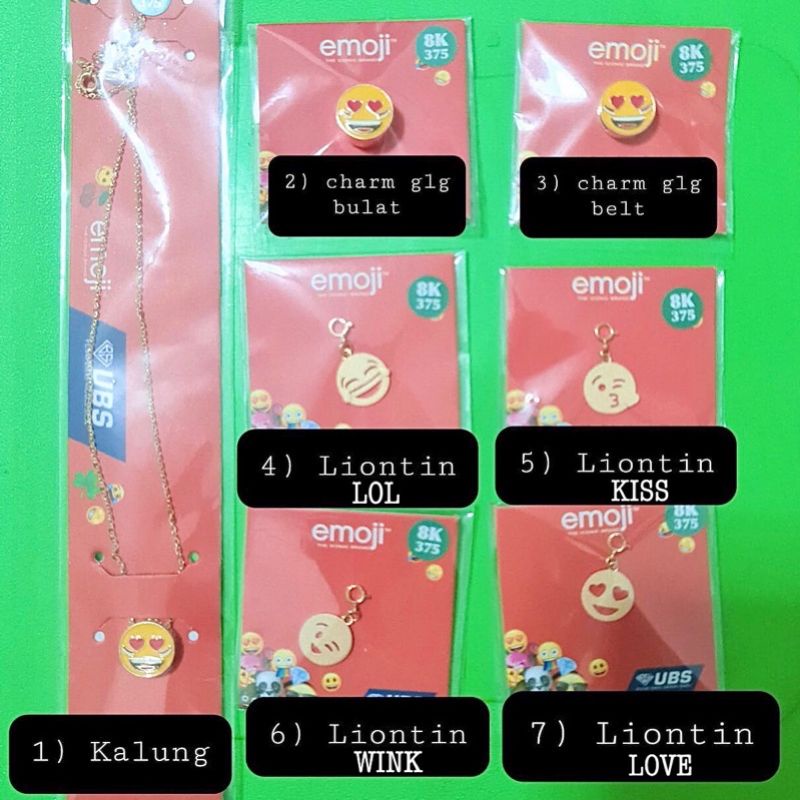 ล่าสุด สร้อยคอ จี้ชาร์ม สร้อยข้อมือ EMOJI BELT PANDORA Smile LOVE KISS UBS KADAR 375 700