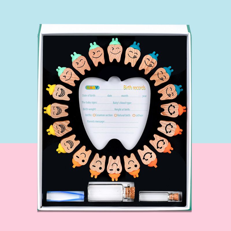 Memory Baby Box ภาษาอังกฤษ กล่องเก็บฟันน้ำนม,เก็บสายสะดือ และเส้นผมตอนโกนผมไฟ (รุ่นที่ดีที่สุด)