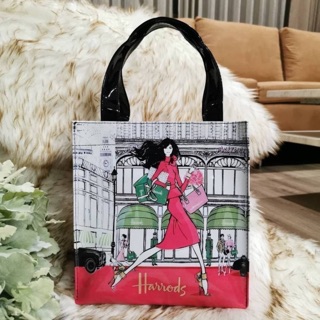 Harrods London Top Handle Shopping Bag