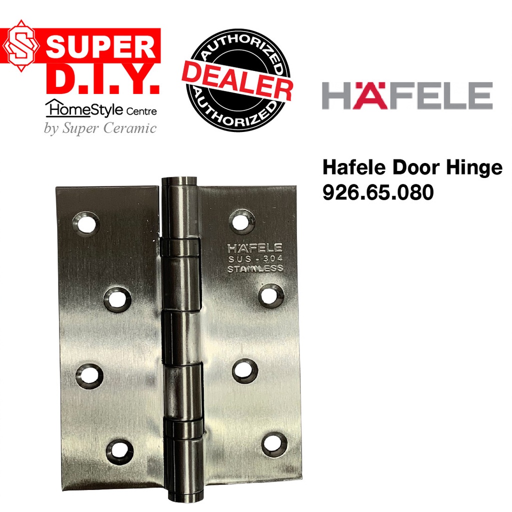 Hafele 926.65.080 บานพับประตู สแตนเลส