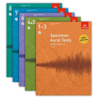 หนังสือสอบ ABRSM Specimen Aural Test Initial - เกรด 8 (Book Only, Book +CD)