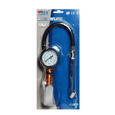 WUFU (วูฟู) TG-7 W111-0205 WUFU AIR TIRE INFLATING GUN หัวเติมลมพร้อมเกจ์ หัวเติมลมยาว
