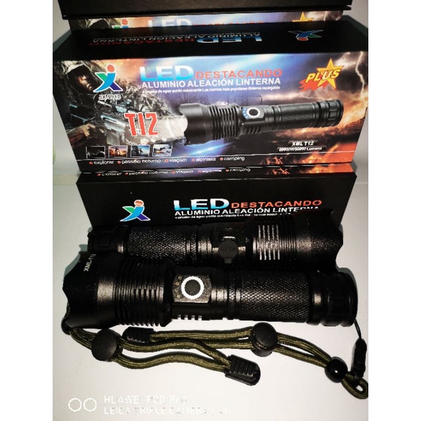 ไฟฉายแรงสูง T12 รุ่น jx - 9910 ชาร์จ USB ไฟฉายLED หลอด xhp 70.2 ไฟฉายซูมได้