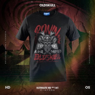 เสื้อยืดผู้ชาย Oldskull   รุ่นผ้าฟอก  HD - No.141 S-5XL