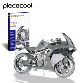 Piececool บล็อคตัวต่อโมเดลรถจักรยานยนต์ 3D DIY สําหรับผู้ใหญ่