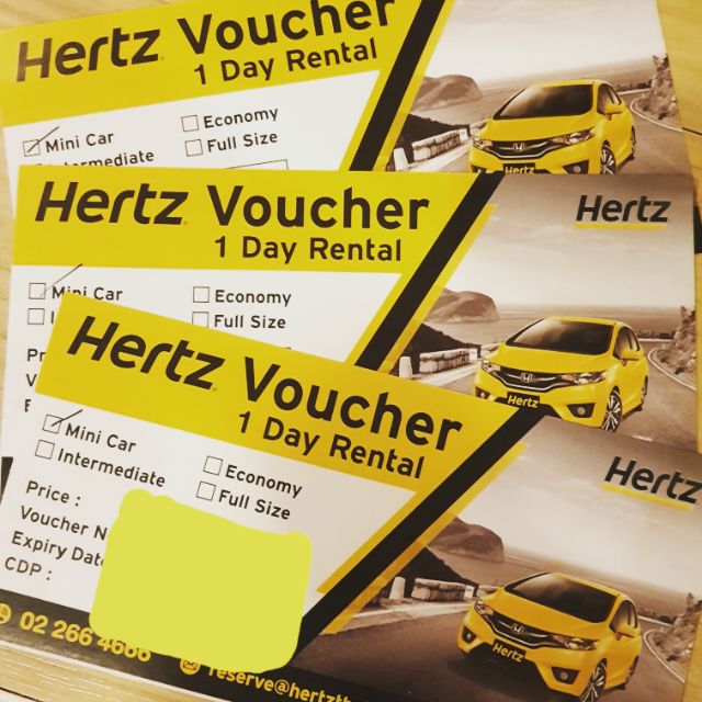 Hertz Voucher คูปองรถเช่า