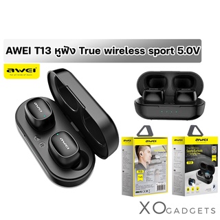 AWEI T13 หูฟังบลูทูธ True Wireless หูฟังบลูทูธไร้สาย 2 ข้าง 5.0V