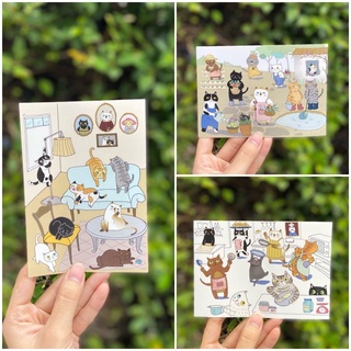 Sticker ลายแมว / Collectable set / Homey / Cooking /Gardener