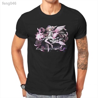 ┋∈✗Puella Magi Madoka Magica อะนิเมะญี่ปุ่น God Pakian Trend ของขวัญรอบคอ T เสื้อสำหรับชาย 100% Cotton แฟชั่นแขนสั้น Cas