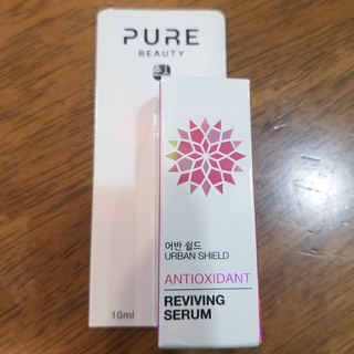 Pure Beauty Antioxidant Reviving Serum 10 ml. เซรั่มเนื้อบางเบา ฟื้นฟูและปกป้องผิวจากความร่วงโรยแห่งวัย ให้ผิวยืดหยุ่น แ