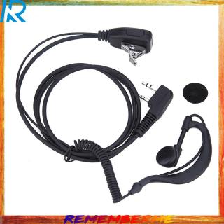 baofeng uv 5r 888 s kenwood quansheng puxing 2 pin ชุดหูฟังไมโครโฟนพร้อมไมค์ (rem)