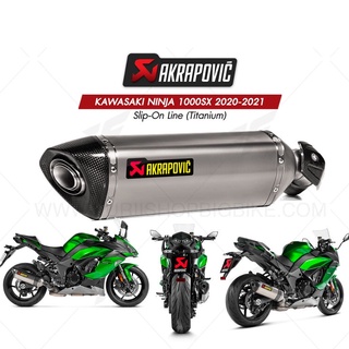 ท่อแต่ง Akrapovic Exhaust Slip-On Line (Titanium) KAWASAKI NINJA 1000SX 2020-2021