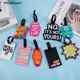 &lt;Plusflower&gt; ป้ายแท็กซิลิกาเจล แบบพกพา อุปกรณ์เสริม สําหรับติดกระเป๋าเดินทาง 1 ชิ้น