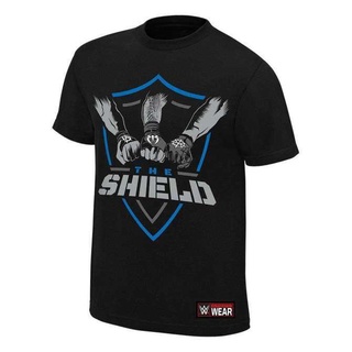 Wanyg เสื้อยืดแขนสั้น พิมพ์ลาย The Shield United สีดํา สไตล์คลาสสิก ของขวัญวันเกิดวันพ่อ สําหรับผู้ชายสามารถปรับแต่งได้