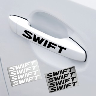 4 ชิ้น PVC Swift รถสติกเกอร์มือจับประตูกาวสำหรับ Suzuki