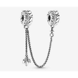 [พร้อมส่ง สินค้าแท้ 💯] Pandora Wheat Grains Safety Chain Clip Charm