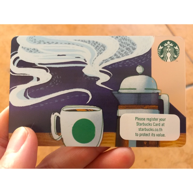 Starbucks card บัตร Starbucks มูลค่า 100 บาท ไม่ขูดพิน ไม่เคยใช้
