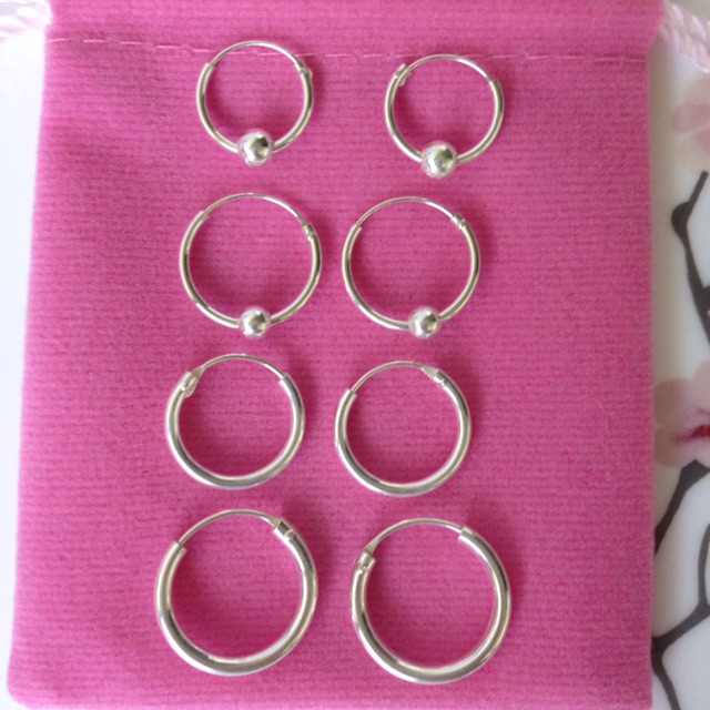 ต่างหูเงินแท้ 92.5% ต่างหูห่วงเงินแท้ siri399 เงิน925ทั้งอัน คนแพ้ง่ายใส่ได้ ไม่แพ้ไม่คัน เครื่องประ