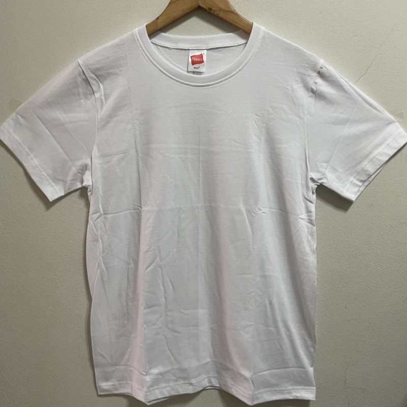 เสื้อยืดผู้ชาย Hanes cotton 100% สีขาว