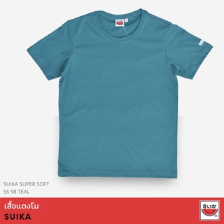 เสื้อยืดสีขาวแตงโม (SUIKA) - เสื้อแตงโม เสื้อยืดคอกลม SUPERSOFT สี SS98 TEAL