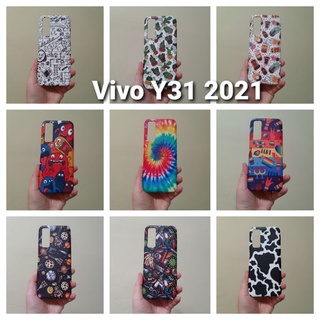 เคสแข็ง Vivo Y31 2021 เคสไม่คลุมรอบนะคะ เปิดบน เปิดล่าง (ตอนกดสั่งซื้อ จะมีให้เลือกลายก่อนชำระเงินค่ะ)