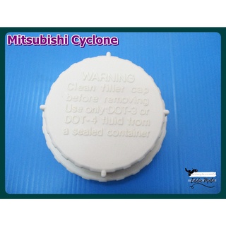 MITSUBISHI CYCLONE OIL BRAKE TANK CAP (1 PC.) "WHITE"  // ฝาปิดกระป๋องน้ำมันเบรค สีขาว สินค้าคุณภาพดี